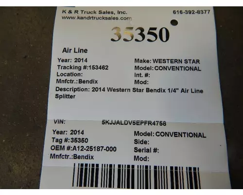 Bendix CONVENTIONAL  Air Line 