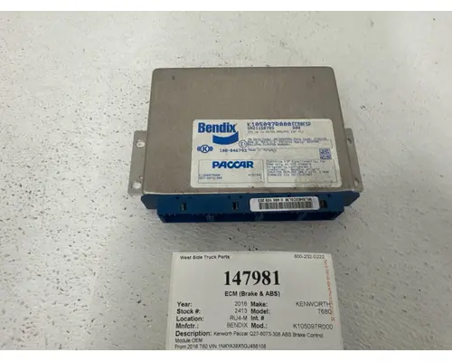 ECM (Brake & ABS) BENDIX K105097R000 West Side Truck Parts