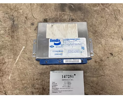 ECM (Brake & ABS) BENDIX K133804R000 West Side Truck Parts