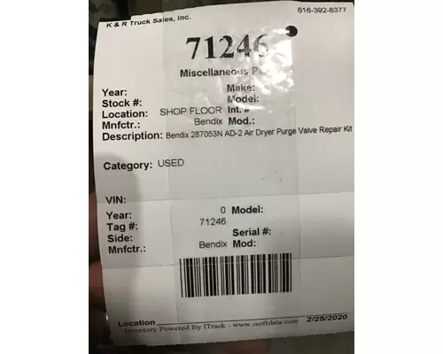 Bendix  Miscellaneous Parts