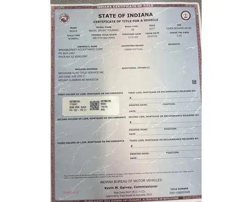 Buick ENCLAVE Complete Vehicle