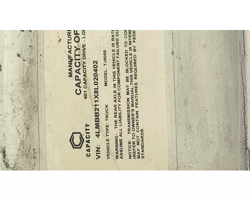 CAPACITY TJ5000 Vehicle For Sale