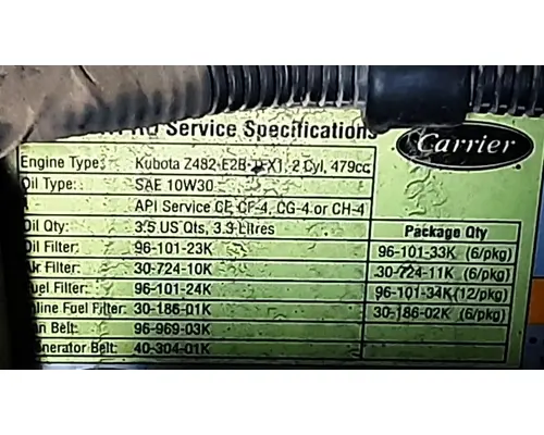 CARRIER ComfortPro PC6000 Auxiliary Power Unit