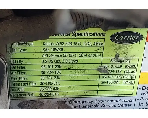 CARRIER ComfortPro PC6000 Auxiliary Power Unit