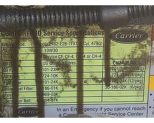 CARRIER ComfortPro PC6000 Auxiliary Power Unit