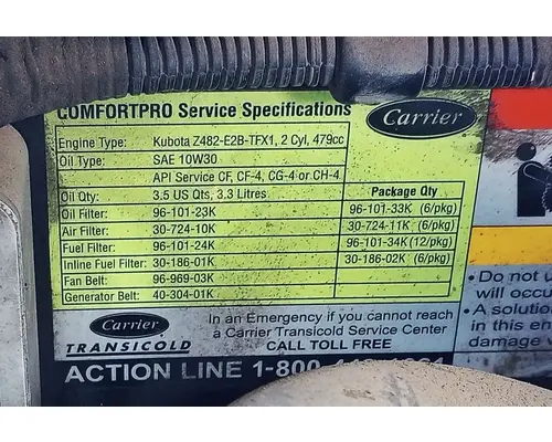 CARRIER ComfortPro PC6000 Auxiliary Power Unit