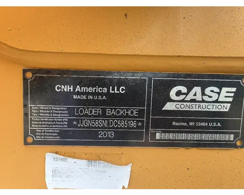 CASE 580 SUPER N Equipment (Whole Vehicle)