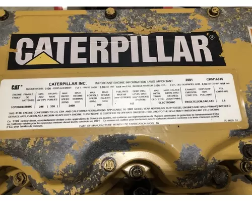 CATERPILLAR 3126B Engine
