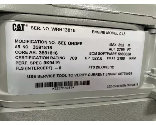CATERPILLAR C-18 Engine