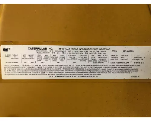 CATERPILLAR C10 Engine