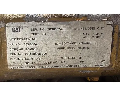 CATERPILLAR C12 Engine Assembly