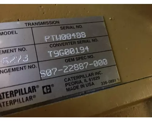 CATERPILLAR CX31 Transmission