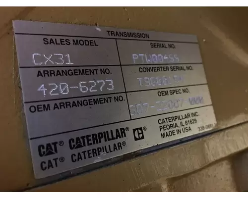 CATERPILLAR CX31 Transmission