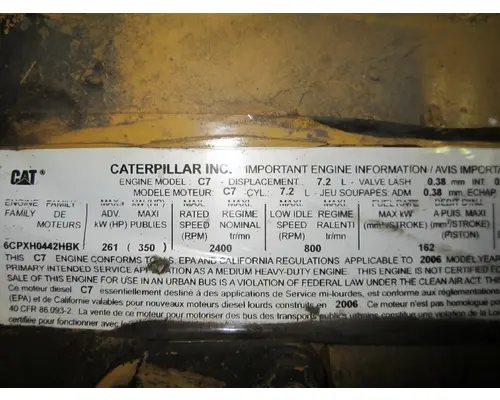 CATERPILLAR  Electronic Engine Control Module