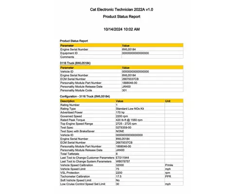 CAT 3116 ECM