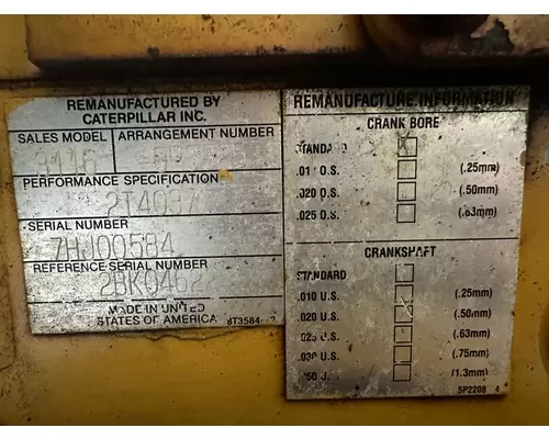 CAT 3116 Engine Assembly