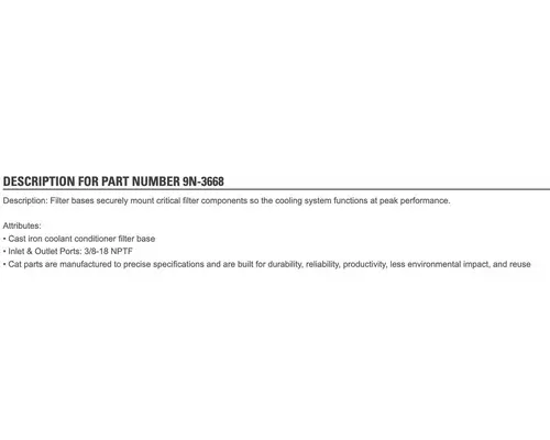CAT 3116 Engine Parts, Misc.