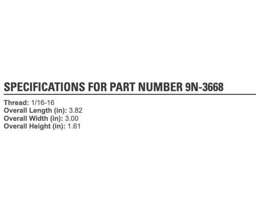 CAT 3116 Engine Parts, Misc.