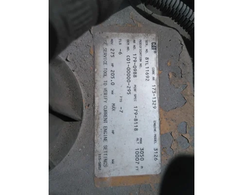 CAT 3126B 249HP AND BELOW ENGINE ASSEMBLY