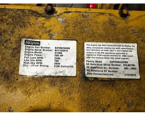 CAT 3126B Engine Assembly