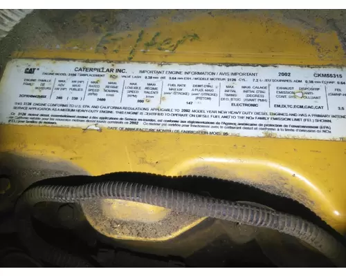 CAT 3126E 249HP AND BELOW ENGINE ASSEMBLY