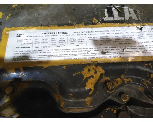 CAT 3126E 249HP AND BELOW ENGINE ASSEMBLY
