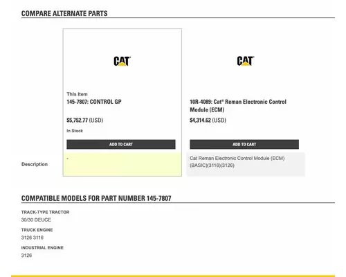 CAT 3126 ECM