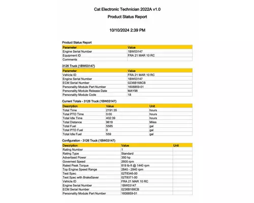 CAT 3126 ECM