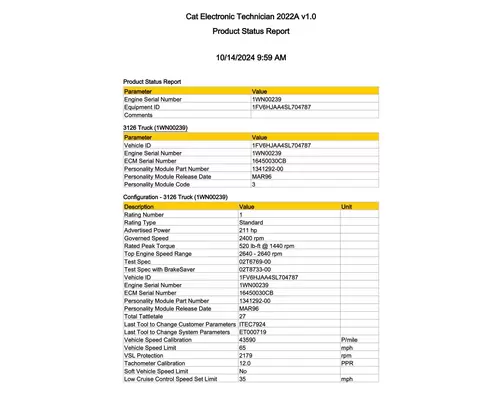 CAT 3126 ECM