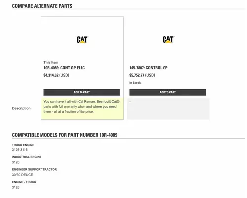 CAT 3126 ECM