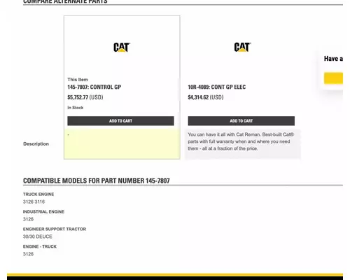 CAT 3126 ECM