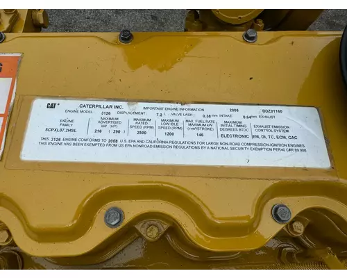 CAT 3126 Engine Assembly