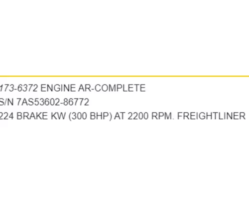 CAT 3126 Engine Assembly