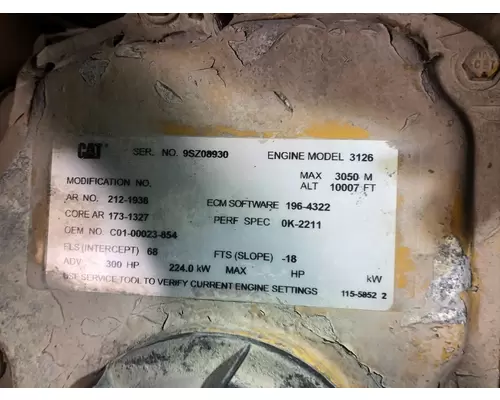 CAT 3126 Engine Assembly