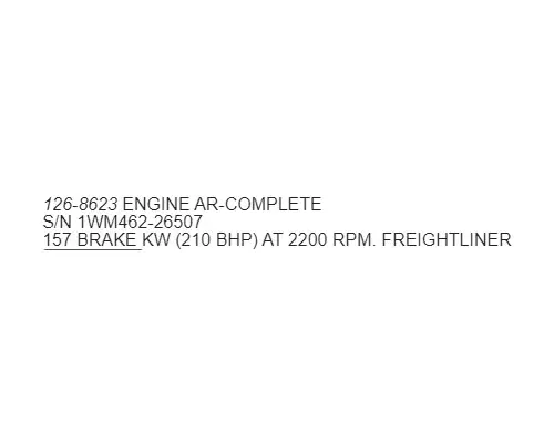 CAT 3126 Engine Assembly