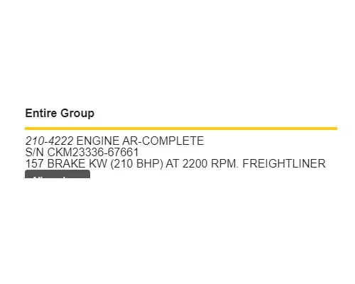 CAT 3126 Engine Assembly