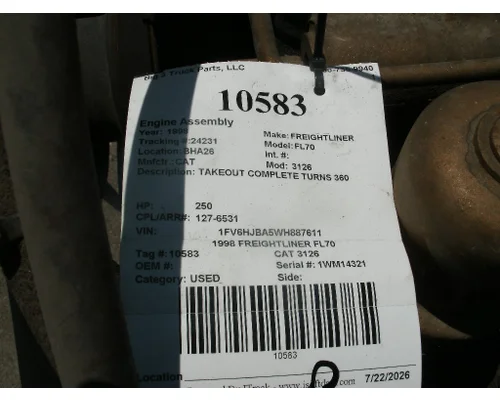 CAT 3126 Engine Assembly