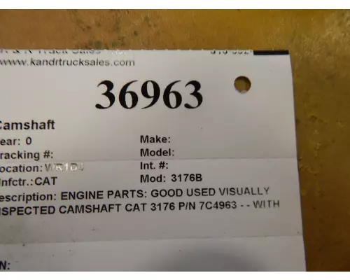 CAT 3176B Camshaft