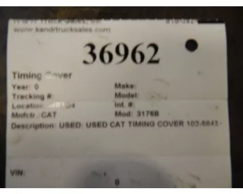 CAT 3176B Timing Cover Front cover