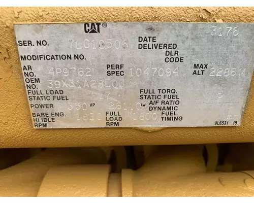 CAT 3176E Engine Assembly