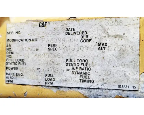 CAT 3208N Engine Assembly