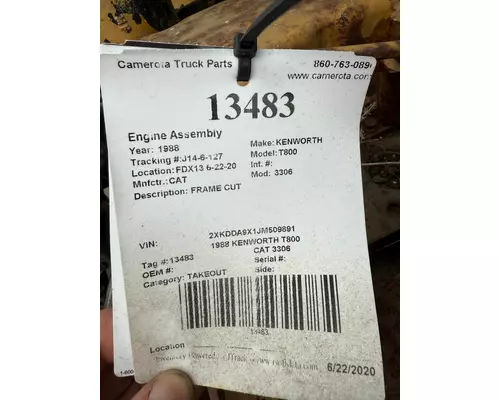 CAT 3306 Engine Assembly