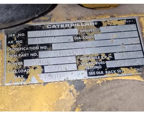 CAT 3406A ENGINE ASSEMBLY