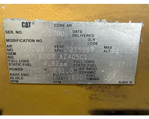 CAT 3406A Engine Assembly