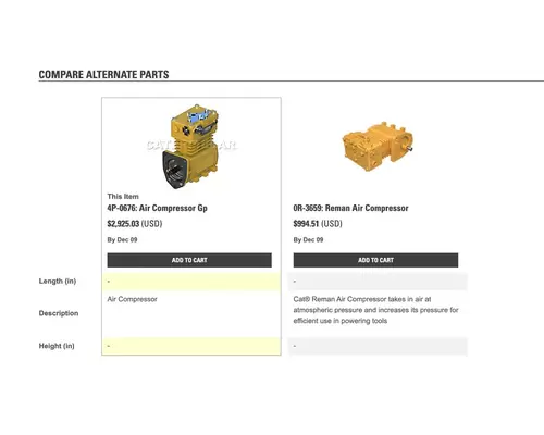 CAT 3406B Air Compressor