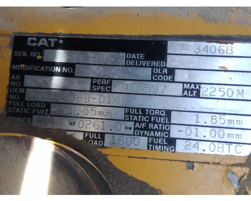CAT 3406B ENGINE ASSEMBLY