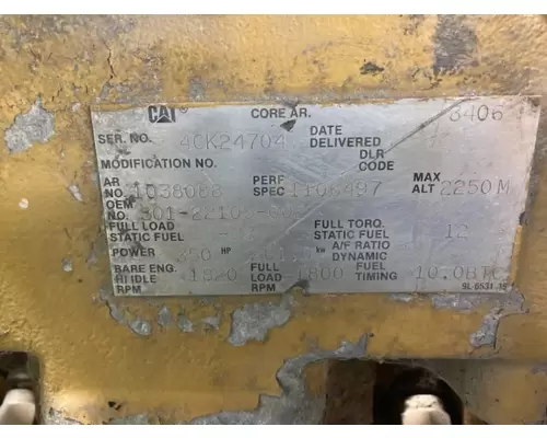 CAT 3406B Engine Assembly