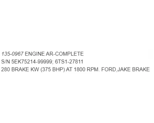 CAT 3406E 14.6L Engine Assembly