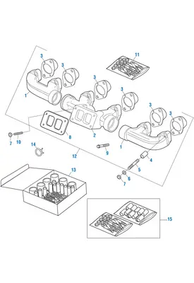 CAT 3406E EXHAUST MANIFOLD