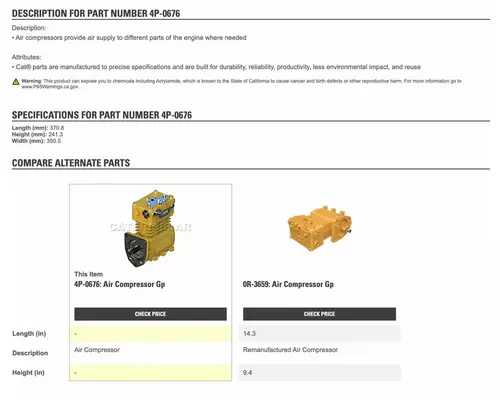 CAT 3406 Air Compressor